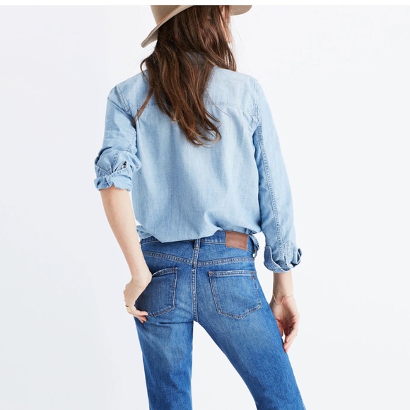 Madewell The Slim BoyJean in Walton Wash Mid Rise - Size 24 - Picture 4 of 15